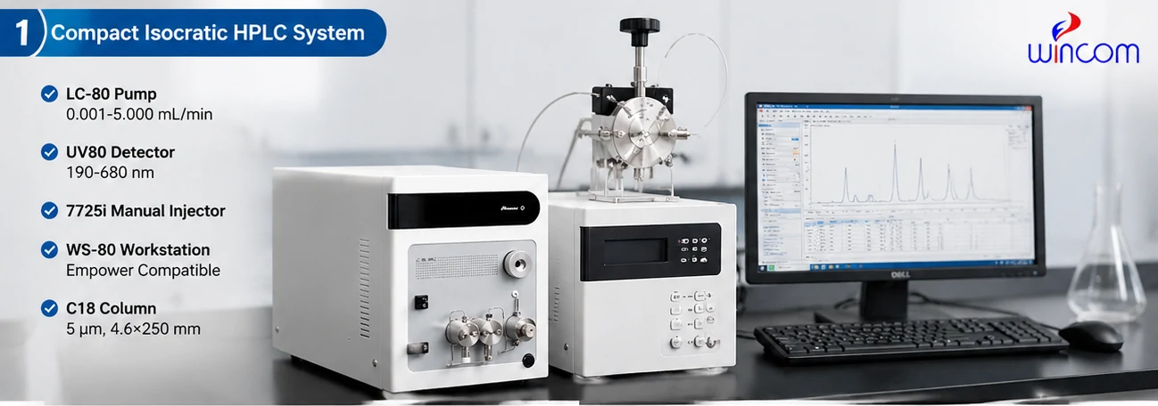 Kompakti lsocratic HPLC-järjestelmä